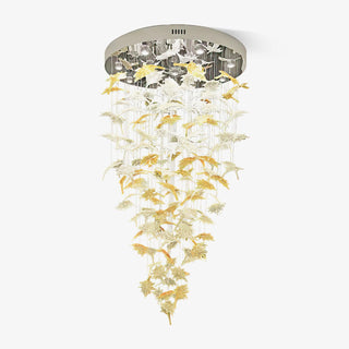 Syraean Lustre en cristal multicolore en forme de feuille d'érable
