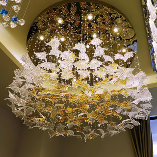 Syraean Lustre en cristal multicolore en forme de feuille d'érable