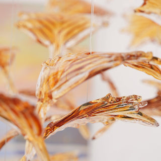 Syraean Lustre en cristal multicolore en forme de feuille d'érable