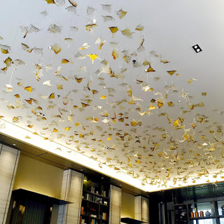 Syraean Lustre en cristal multicolore en forme de feuille d'érable