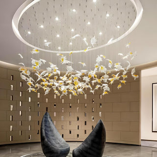 Syraean Lustre en cristal multicolore en forme de feuille d'érable