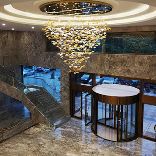 Syraean Lustre en cristal multicolore en forme de feuille d'érable