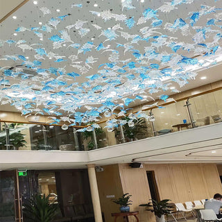Syraean Lustre en cristal multicolore en forme de feuille d'érable