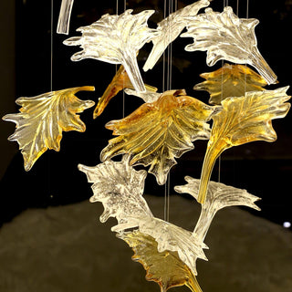 Syraean Lustre en cristal multicolore en forme de feuille d'érable