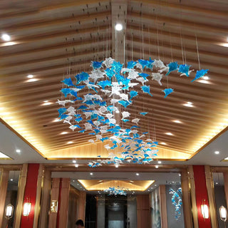 Syraean Lustre en cristal multicolore en forme de feuille d'érable