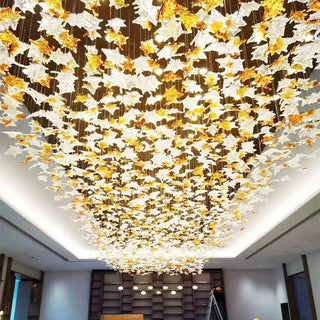 Syraean Lustre en cristal multicolore en forme de feuille d'érable