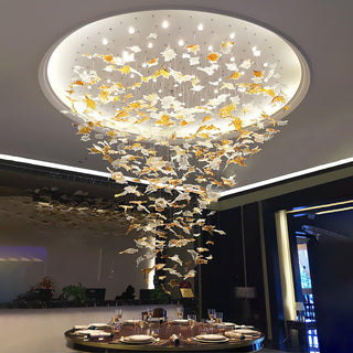 Syraean Lustre en cristal multicolore en forme de feuille d'érable