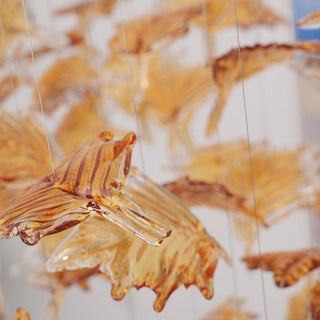 Syraean Lustre en cristal multicolore en forme de feuille d'érable