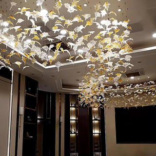 Syraean Lustre en cristal multicolore en forme de feuille d'érable