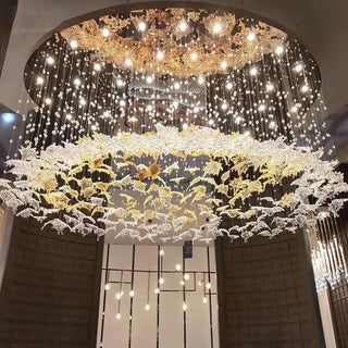 Syraean Lustre en cristal multicolore en forme de feuille d'érable