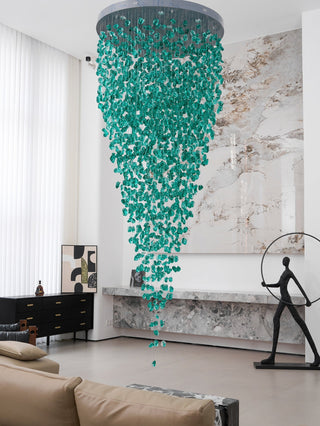 Crystal Stone Chandelier-Neutral Decor