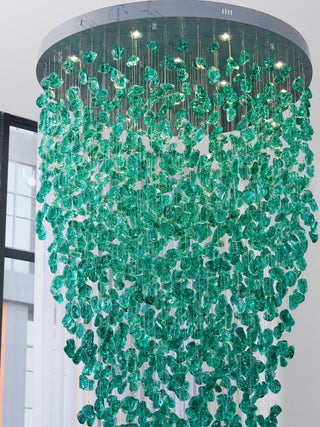 Veshaa Lustre en cristal de pierre de luxe postmoderne