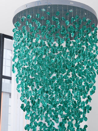 Veshaa Lustre en cristal de pierre de luxe postmoderne