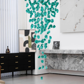Veshaa Lustre en cristal de pierre de luxe postmoderne
