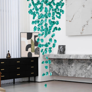 Crystal Stone Chandelier-Neutral Decor