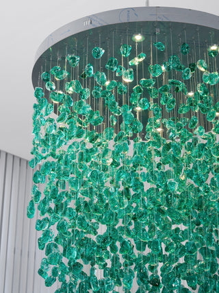 Veshaa Lustre en cristal de pierre de luxe postmoderne