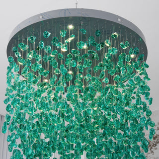 Veshaa Lustre en cristal de pierre de luxe postmoderne