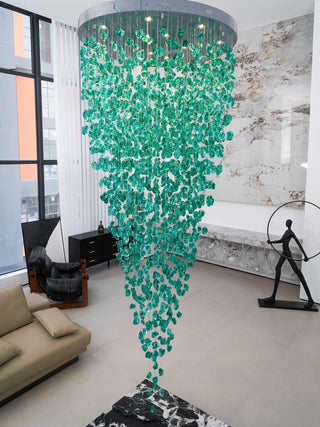 Veshaa Lustre en cristal de pierre de luxe postmoderne