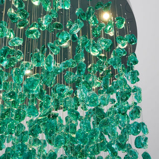 Veshaa Lustre en cristal de pierre de luxe postmoderne