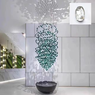 Veshaa Lustre en cristal de pierre de luxe postmoderne