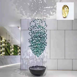 Veshaa Lustre en cristal de pierre de luxe postmoderne
