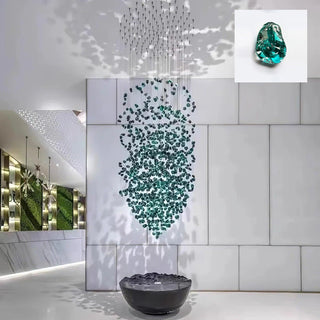 Veshaa Lustre en cristal de pierre de luxe postmoderne