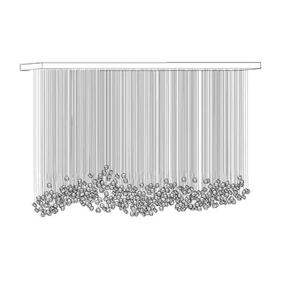 Veshaa Lustre en cristal de pierre de luxe postmoderne