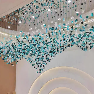 Veshaa Lustre en cristal de pierre de luxe postmoderne