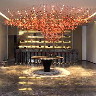 Veshaa Lustre en cristal de pierre de luxe postmoderne