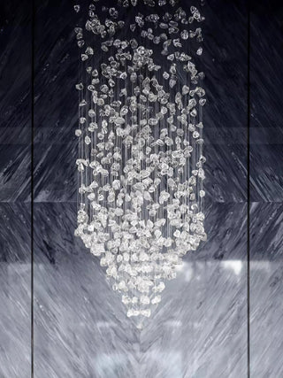 Veshaa Lustre en cristal de pierre de luxe postmoderne