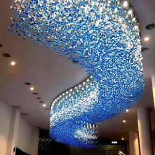 Veshaa Lustre en cristal de pierre de luxe postmoderne