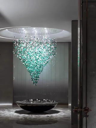 Veshaa Lustre en cristal de pierre de luxe postmoderne