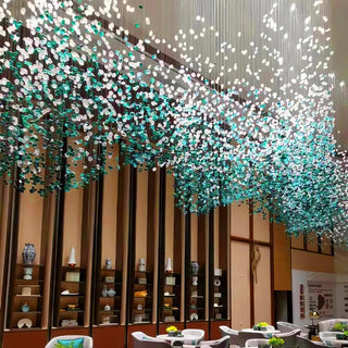 Veshaa Lustre en cristal de pierre de luxe postmoderne