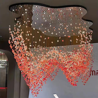 Veshaa Lustre en cristal de pierre de luxe postmoderne