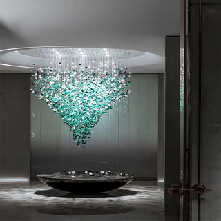 Veshaa Lustre en cristal de pierre de luxe postmoderne