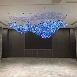 Veshaa Lustre en cristal de pierre de luxe postmoderne