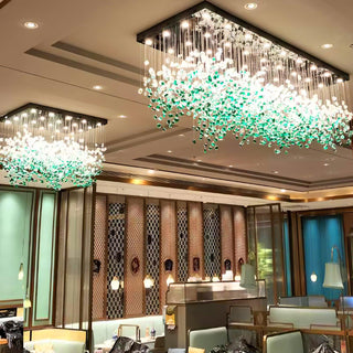 Veshaa Lustre en cristal de pierre de luxe postmoderne