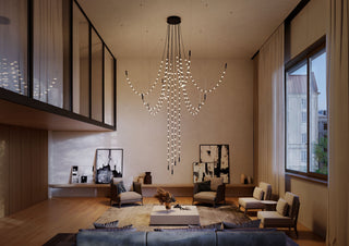 Multidot Chandelier-Neutral Decor