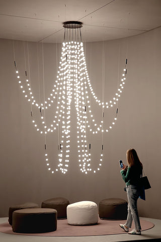 Multidot Chandelier-Neutral Decor