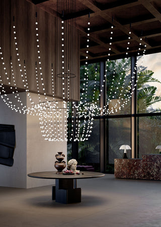 Multidot Chandelier-Neutral Decor