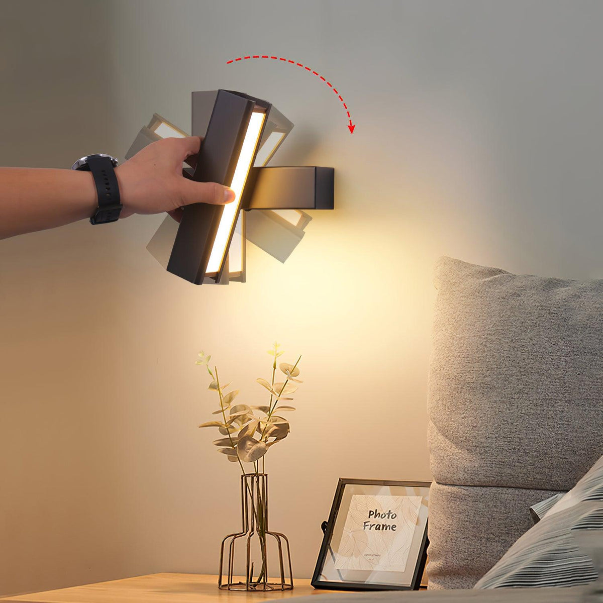 Wall Lamp Adjustable Aluminum Light for Bedroom and Living Room-Neutral Decor