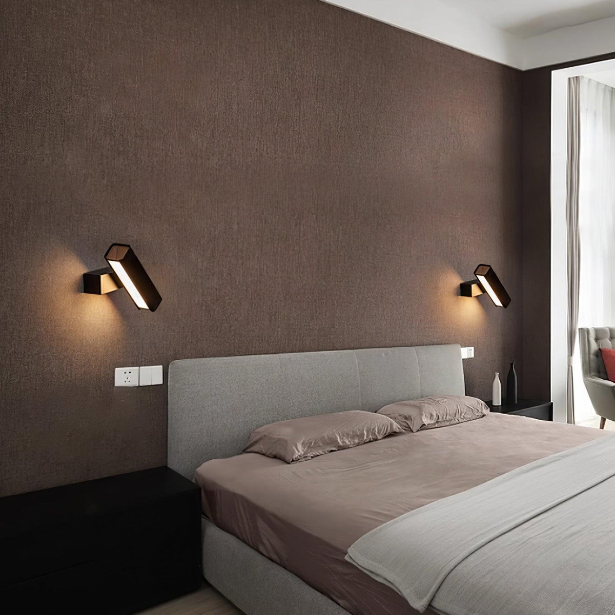 Wall Lamp Adjustable Aluminum Light for Bedroom and Living Room-Neutral Decor