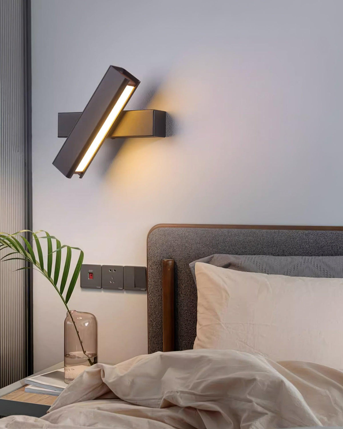 Wall Lamp Adjustable Aluminum Light for Bedroom and Living Room-Neutral Decor