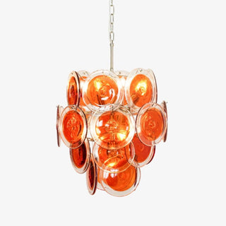 Aurora Lustre en Verre de Murano Orange