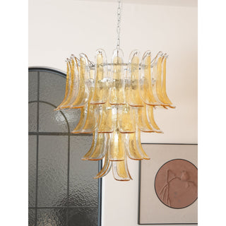 Orshaan Lustre Postmoderne de Luxe en Métal et Verre