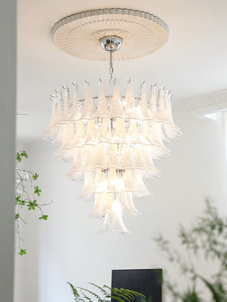 Orshaan Lustre Postmoderne de Luxe en Métal et Verre