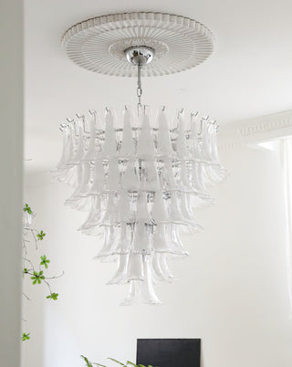 Orshaan Lustre Postmoderne de Luxe en Métal et Verre