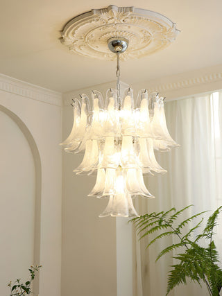 Orshaan Lustre Postmoderne de Luxe en Métal et Verre