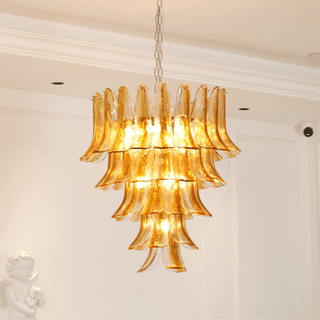 Aurora Lustre en Verre Ambre