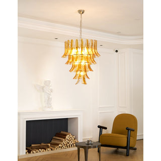 Aurora Lustre en Verre Ambre